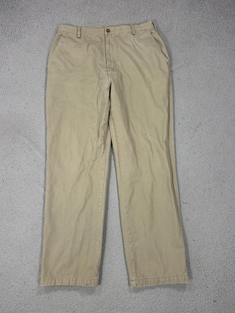 Woolrich 1917 Khaki Pants Mens 32x30 Beige Flannel Lined Winter Workwear Casual